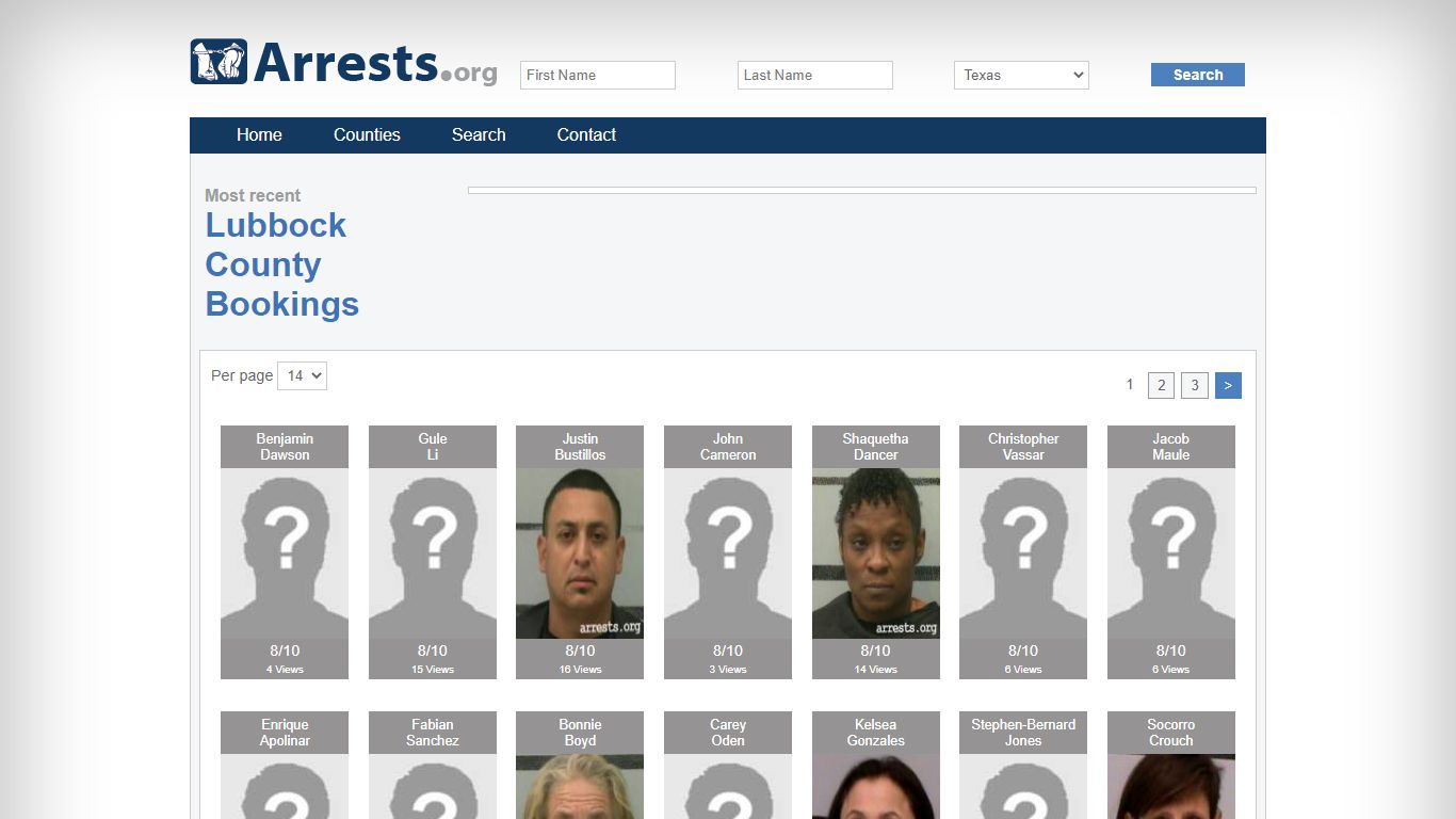 Lubbock County Arrests and Inmate Search
